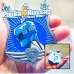 Blue 10K Run medal displayed