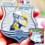 Runner's triumph with Power Runners White 35K Run medal