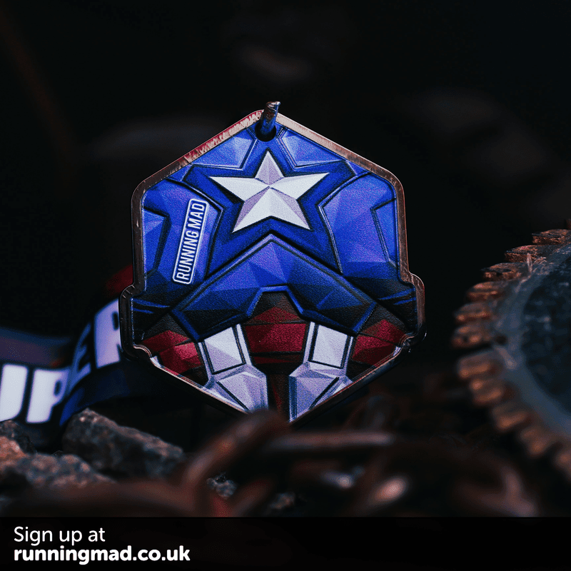 Captain America Medal from the Epic Superhero Challenge Series.