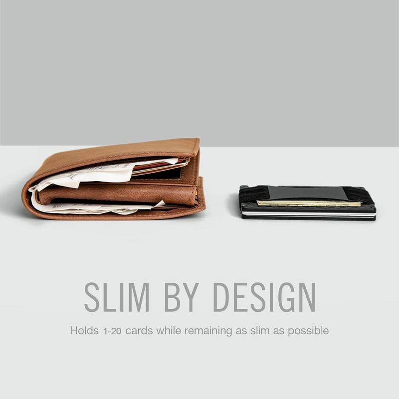 Ultra-Slim Metal Wallet Versus Traditional Wallet Size Comparison
