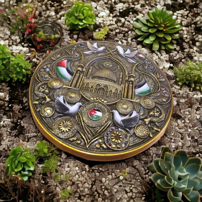 Palestine Dove Peace - Antique Challenge Medal - Image 5