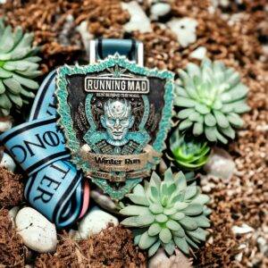 Winter Run Medal Amidst Succulents