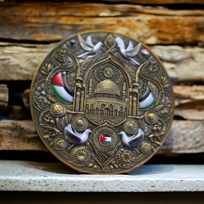 Palestine Dove Peace - Antique Challenge Medal - Image 3