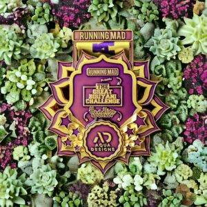 Commemorative Biryani Challenge Medal on Succulents