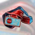 Stoptober Commitment Medal on Red Background