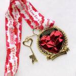 Heart Medal with Ribbon for Running Enthusiasts and Event Finishers