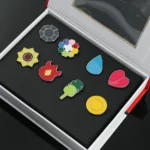 Complete Set of Gen 1 Kanto Gym Badges in Display Box