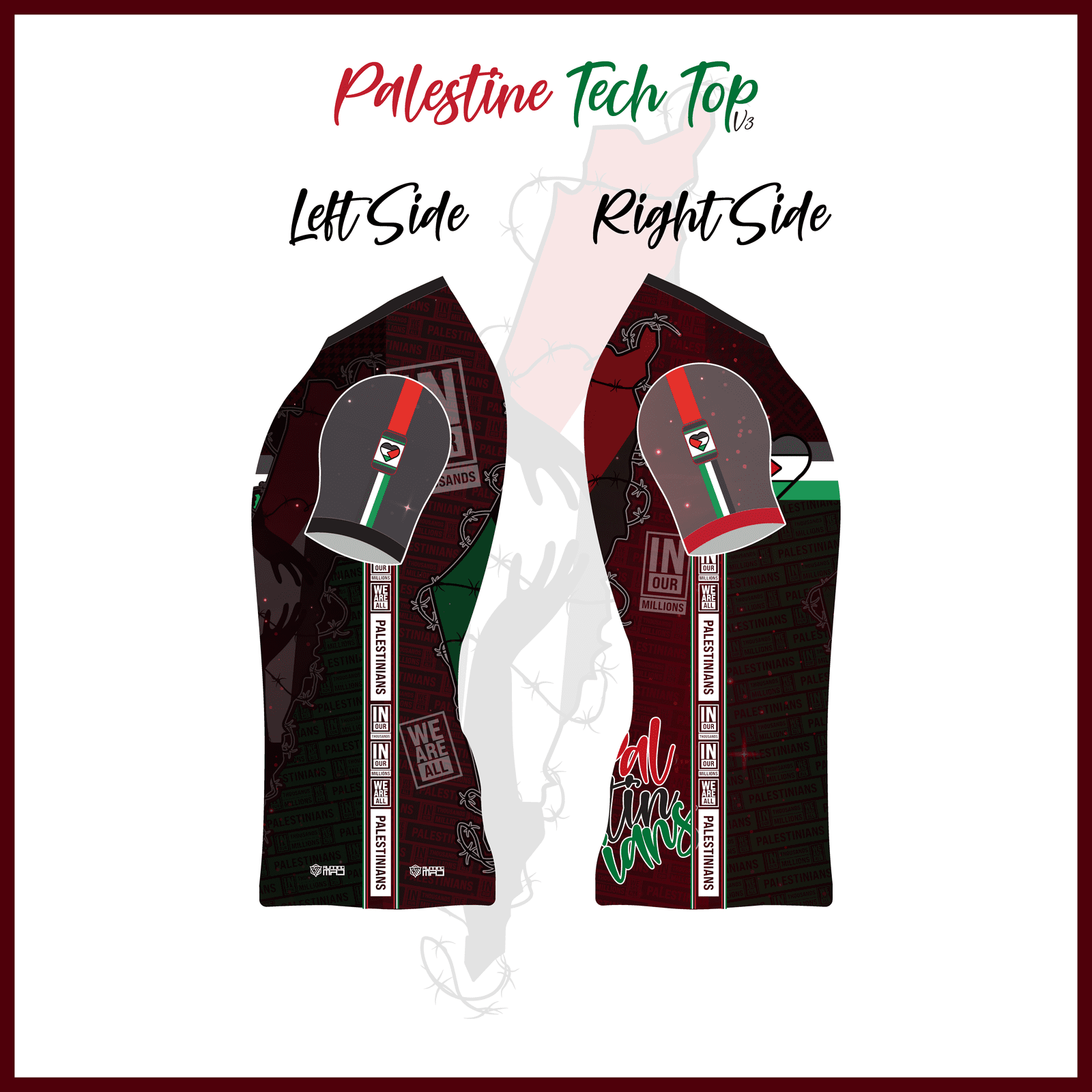 Palestine-Themed Tech Top - Wear Your Support - Image 3