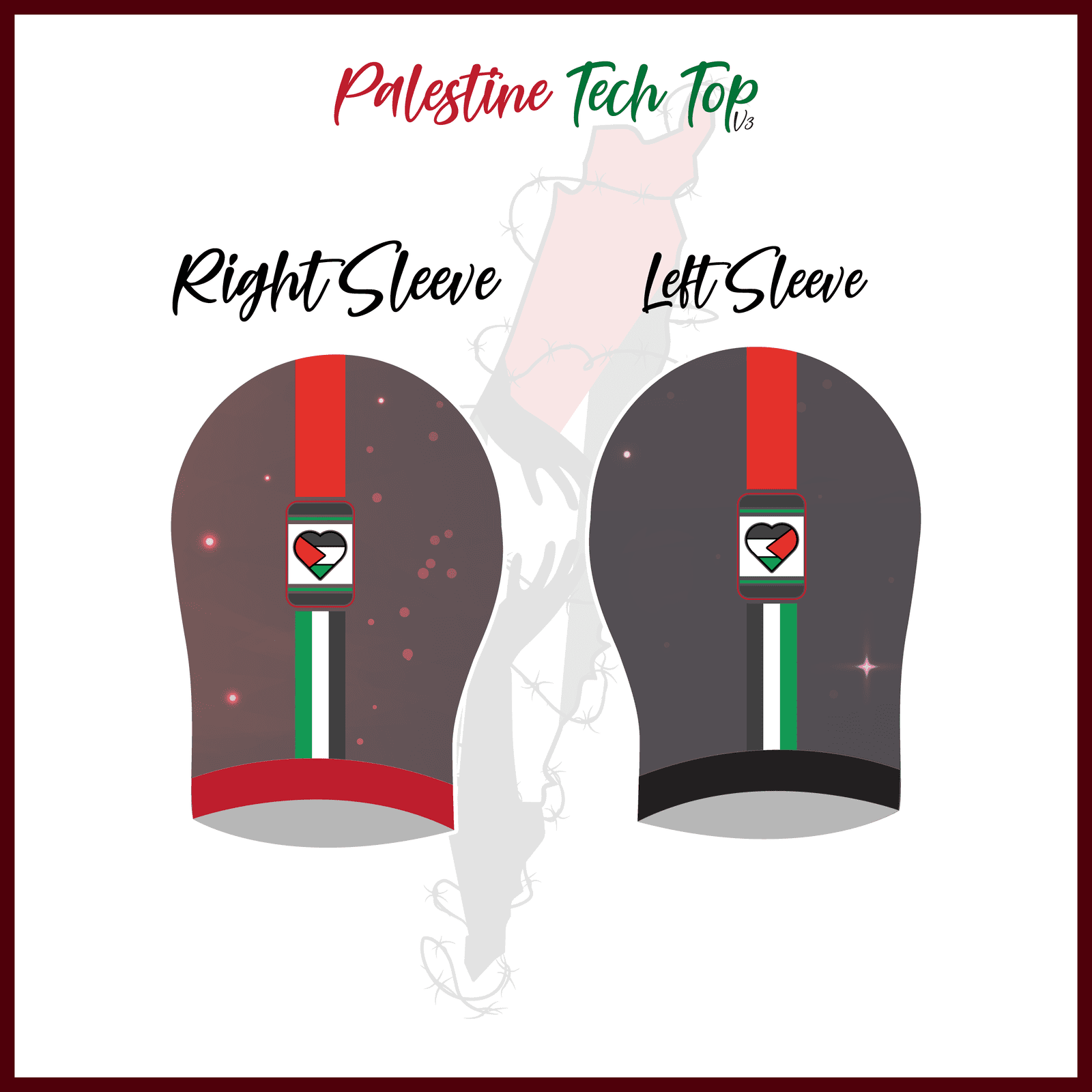 Palestine-Themed Tech Top - Wear Your Support - Image 4