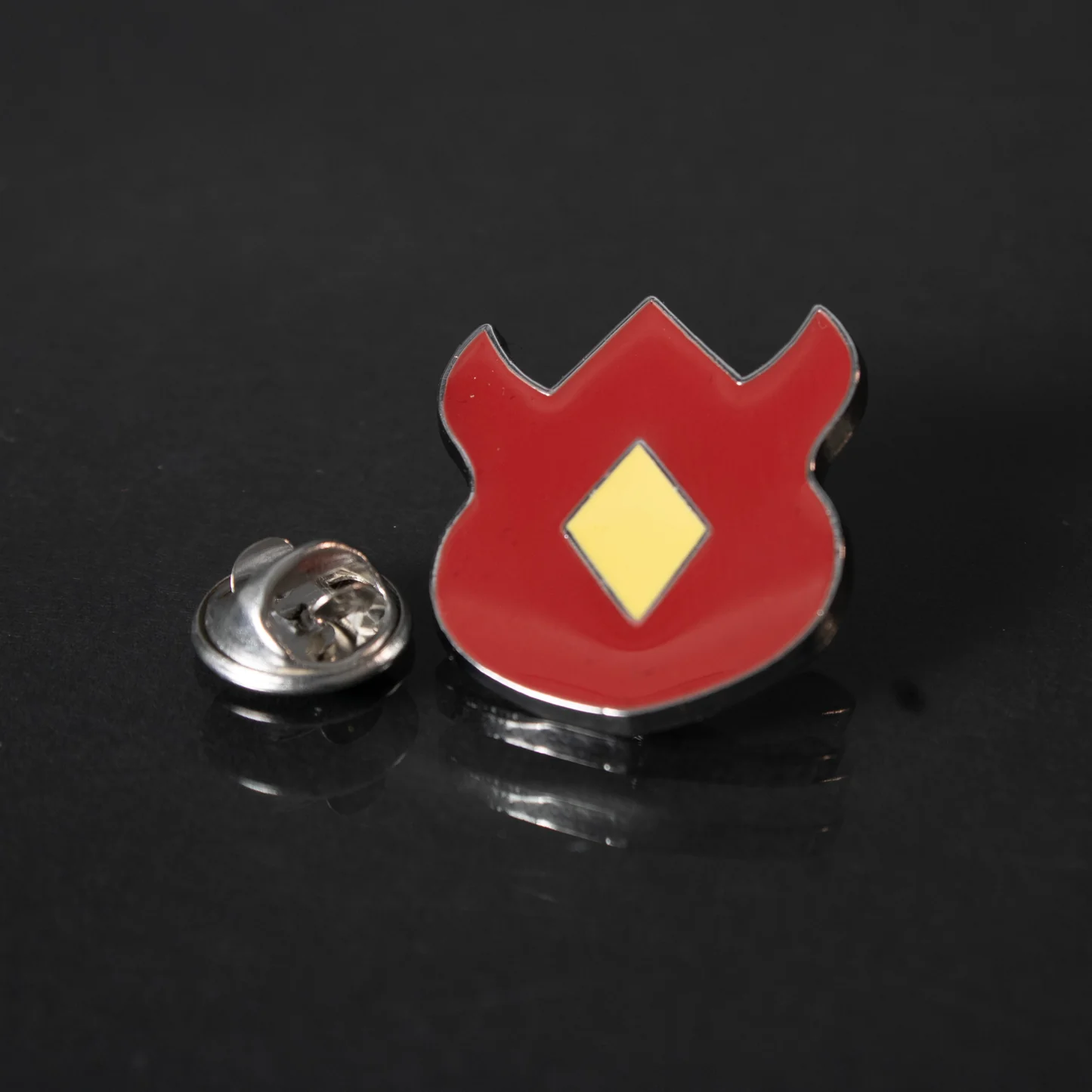 Volcano Badge Pin