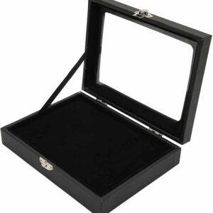 Pin Display Case - Transparent, Dustproof, and Durable Storage Box for Badges, Jewellery, and More