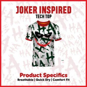 Humorous Villain-Themed Quick-Dry Athletic Shirt