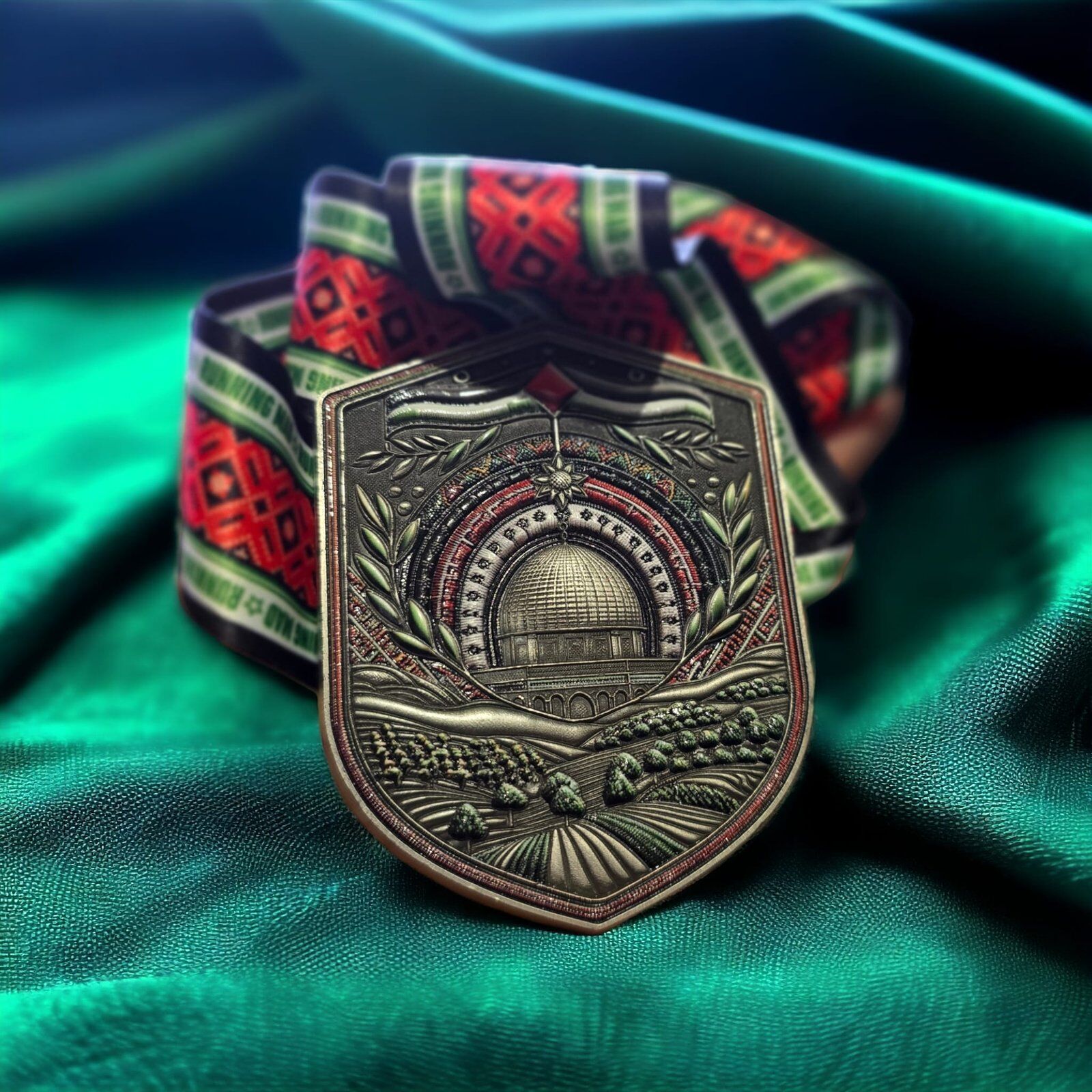 Palestinian Commemorative Medal - Cultural Landmark Collectible - Image 5