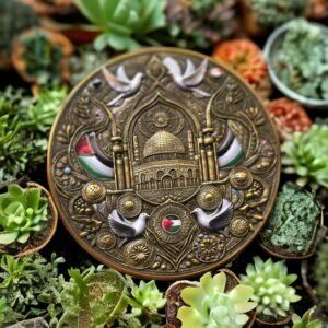 Palestine Dove Peace - Antique Challenge Medal